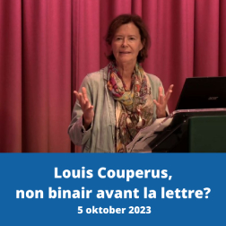 Lezing: Louis Couperus, non binair avant la lettre