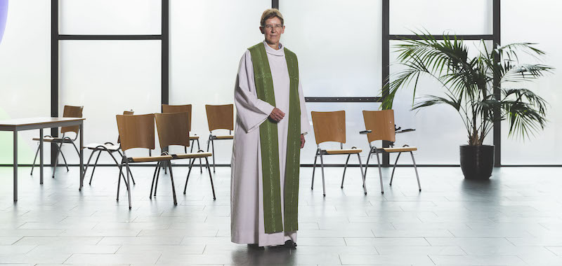 Ds. Attie Minnema van de kerk De Toevlucht, Ypenburg (foto Robin Butter)