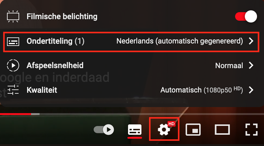 Ondertiteling bij Youtube Ondertiteling bij Youtube