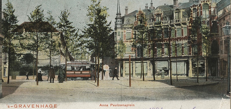 Anna Paulownaplein 10 -16, circa 1900. Fotograaf onbekend