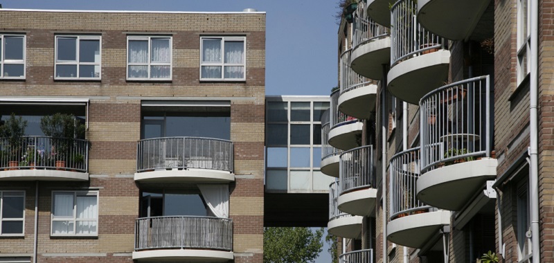 Appartementencomplex aan de Burgemeester Patijnlaan., 2009. Foto: Dienst Stedelijke Ontwikkeling (Claudia van Noort)
