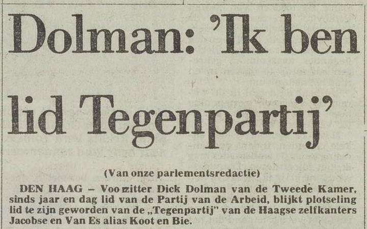 Krantenkop Het vrĳe volk democratisch socialistisch dagblad 24-12-1980