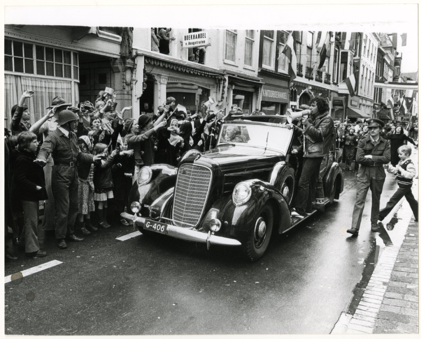 Opname voor de film Soldaat van Oranje op het Noordeinde, 1977, maker Robert Scheers