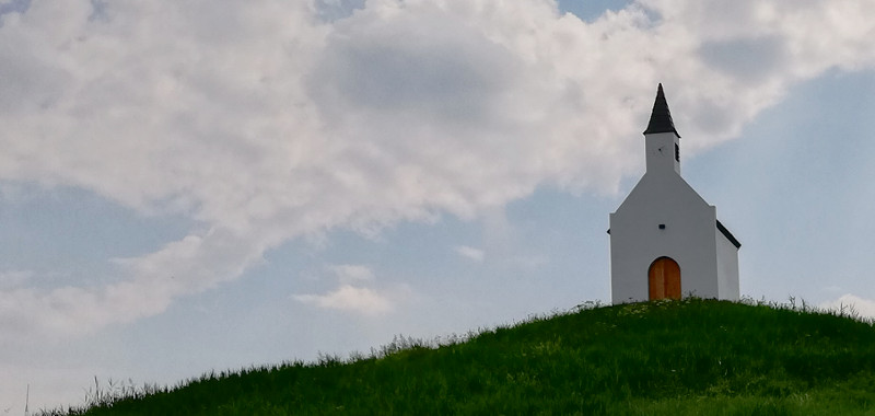 2020-08-16, Leidschenveen kerkje op de Terp | Foto Corien Glaudemans 2020-08-16, Leidschenveen kerkje op de Terp | Foto Corien Glaudemans