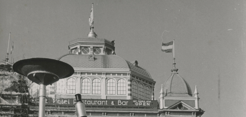 Ontsteking van de olympische vlag voor het Kurhaus | Foto: D. Coersen (ANP) Ontsteking van de olympische vlag voor het Kurhaus | Foto: D. Coersen (ANP)