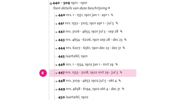 Zoekhulp Geboorteakten HGA8