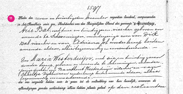 Zoekhulp Huwelijksakten HGA11