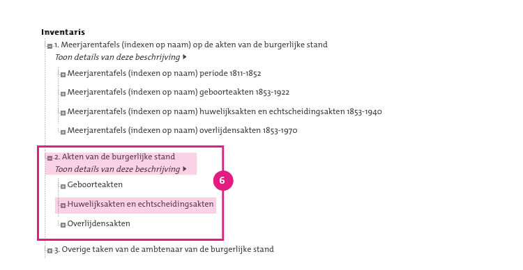 Zoekhulp Huwelijksakten HGA6