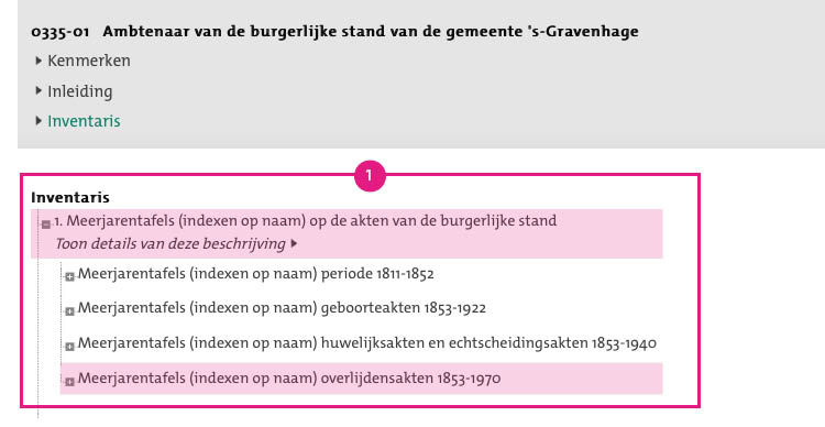 Zoekhulp Overlijdensakten HGA1
