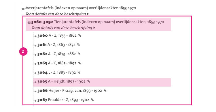 Zoekhulp Overlijdensakten HGA2