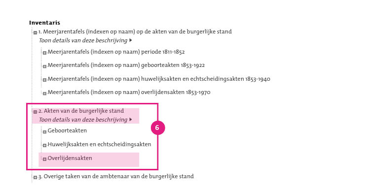 Zoekhulp Overlijdensakten HGA6