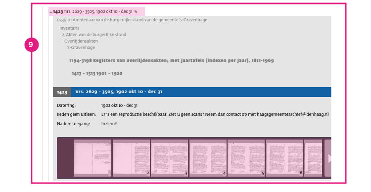 Zoekhulp Overlijdensakten HGA9